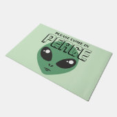 Kom in Vrede Alien Deurmat (Schuin)