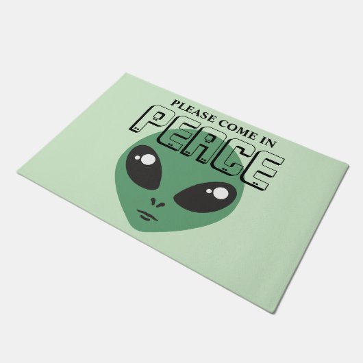 Kom in Vrede Alien Deurmat (Schuin)