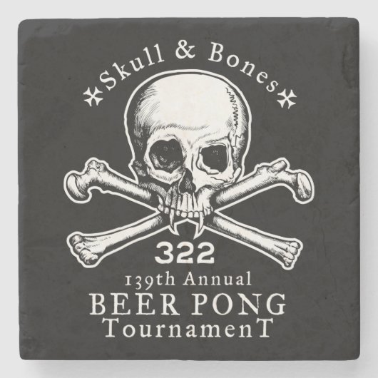 Kom in vrede of ga in stukken weg stenen onderzetter (Voorkant)