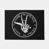 Kom in vrede of laat in stuks deurmat achter (Voorkant)