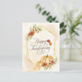 Kom in zijn aanwezigheid met Thanksgiving Bijbel Briefkaart (Staand voorkant)