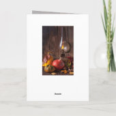 Kom in zijn aanwezigheid met Thanksgiving, Psalm 9 Feestdagen Kaart (Achterkant)