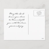 Kom in zijn aanwezigheid met Thanksgiving, Psalm 9 Feestdagenkaart (Achterkant)