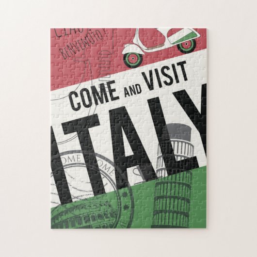 Kom Italië bezoeken Legpuzzel (Verticaal)