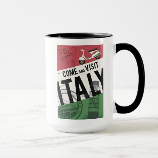 Kom Italië bezoeken Mok (Rechts)