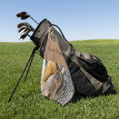 Kom je niet? golfhanddoek (Groen)