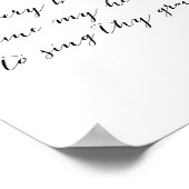 Kom je steegje van elke snoepdop mijn hart naar poster (Hoek)