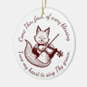 Kom, je telt ~ Tune My Heart Copper Fox Keramisch Ornament (Links)