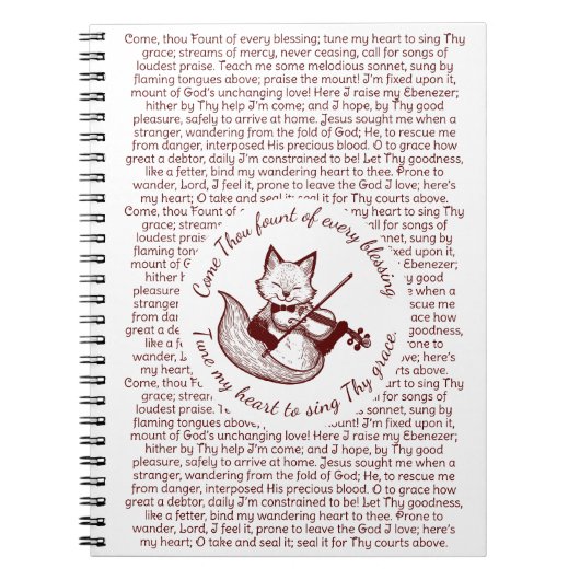 Kom, je telt ~ Tune My Heart Copper Fox Notitieboek (Voorkant)