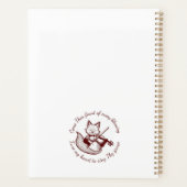 Kom, je telt ~ Tune My Heart Copper Fox Planner (Achterkant)