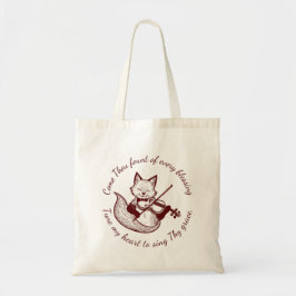 Kom, je telt ~ Tune My Heart Copper Fox Tote Bag
