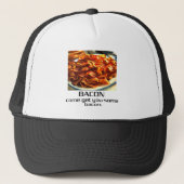 Kom je wat bacon halen. trucker pet (Voorkant)