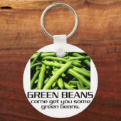 Kom je wat groene bonen geven. sleutelhanger (Voorkant)