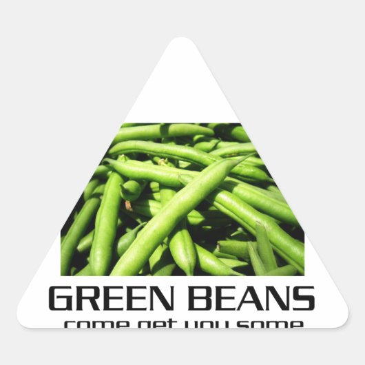 Kom je wat groene bonen geven. sticker (Voorkant)