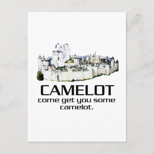 Kom je wat kamelot halen. briefkaart (Voorkant)