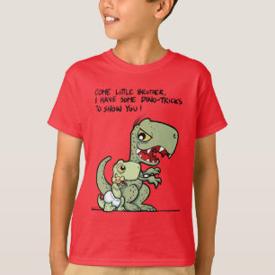 Kom Kleine Broer Dino-Trucjes Broers en Zusters T-shirt