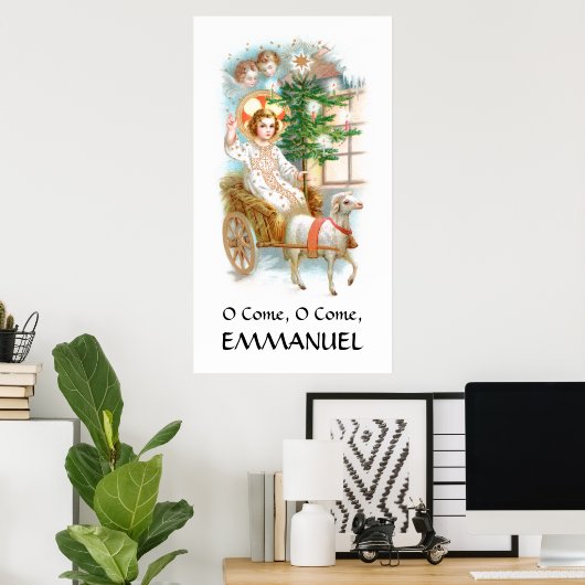 Kom, kom, Emmanuel Advent Poster (Thuiskantoor)