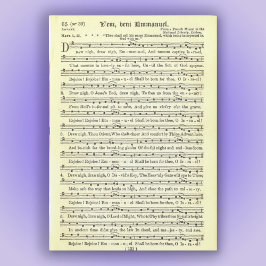 "Kom, kom, Emmanuel" Magnetische Kaart