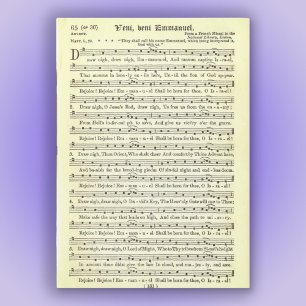 "Kom, kom, Emmanuel" Magnetische Kaart