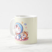 Kom Kom Kat En Doraemon Koffiemok (Voorkant links)