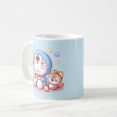 Kom Kom Kat En Doraemon Koffiemok (Voorkant links)