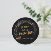 KOM LAAT ONS HEM AANBIDDEN Kerstmis Hymne geperson Feestdagenkaart (Staand voorkant)