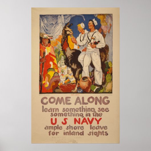 Kom langs - Amerikaanse marine Poster (Voorkant)
