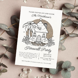 Kom langs bij Summer Beachy Farewell Party Kaart
