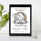 Kom langs bij Summer Beachy Farewell Party Kaart