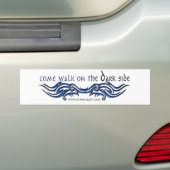 Kom langs de DARK Side (2) Bumpersticker (Op auto)
