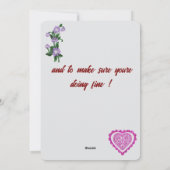 Kom langs om hallo te zeggen! feestdagenkaart (Achterkant)