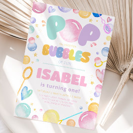 Kom langs voor Bubbles Verjaardag Kaart