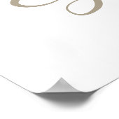 Kom laten we aanbidden hem borstel kalligrafie Pos Poster (Hoek)