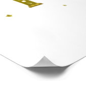 Kom, laten we hem aanbidden kerstmuurkunst poster (Hoek)