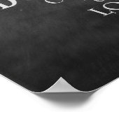 Kom, laten we hem bewonderen. ChalkboardPoster Poster (Hoek)