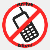 Kom levend! Grote ronde Sticker (Voorkant)