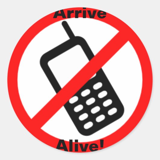 Kom levend! Grote ronde Sticker (Voorkant)