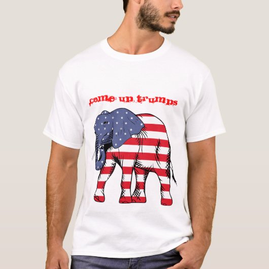 Kom maar op, Donald Trump Motivatie Shirt (Voorkant)