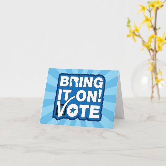 Kom maar op! STEMMEN Kaart (Gele Bloem)