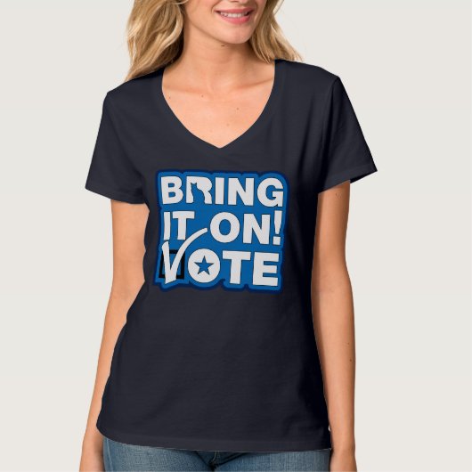 Kom maar op! STEMMEN T-shirt (Voorkant)