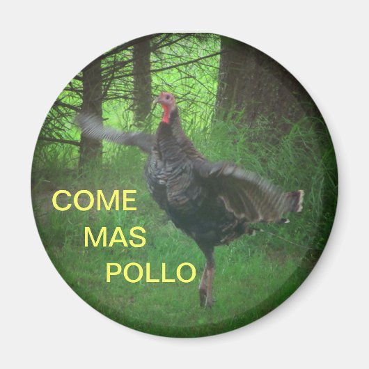 Kom Mas Pollo Grappig Turkije Magneet (Voorkant)
