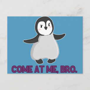 Kom mee, Bro Penguin briefkaart