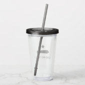 Kom mee! De veldslag van de staat Texas Acryl Drinkbeker (Achterkant)