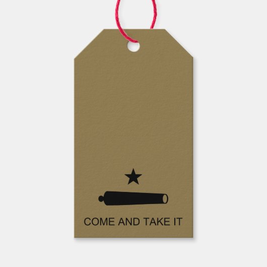Kom mee! De veldslag van de staat Texas Cadeaulabel (Voorkant)