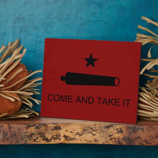 Kom mee! De veldslag van de staat Texas Fotoplaat (Zijkant)