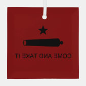 Kom mee! De veldslag van de staat Texas Glas Ornament (Achterkant)