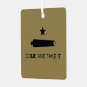 Kom mee! De veldslag van de staat Texas Metalen Ornament (Voorkant links)