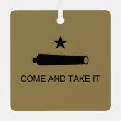 Kom mee! De veldslag van de staat Texas Metalen Ornament (Voorkant)