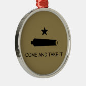 Kom mee! De veldslag van de staat Texas Metalen Ornament (Rechts)