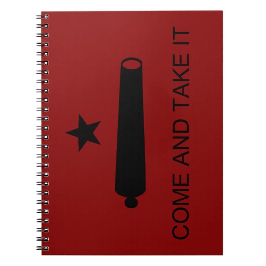 Kom mee! De veldslag van de staat Texas Notitieboek (Voorkant)